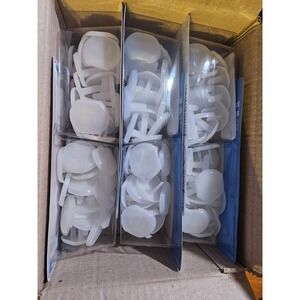 1 Case Of 6 Safety 1st Outlet Plugs-30 Pack-White-New Reseller Bundle